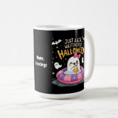 ハロウィーンの夏を待っている女不気味の子 コーヒーマグカップ (正面右)