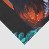 ハロウィーンの夜にカボチャを入れた黒猫 薄葉紙 (詳細)