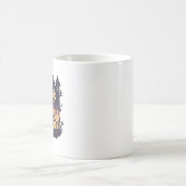 ハロウィーンの夜に黒猫を魔女 コーヒーマグカップ (中央)