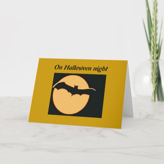 ハロウィーンの夜に カード (正面)