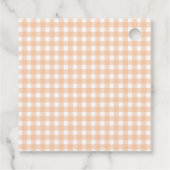 ハロウィーンの夜のオレンジのための小さな光 フェイバータグ (裏面)