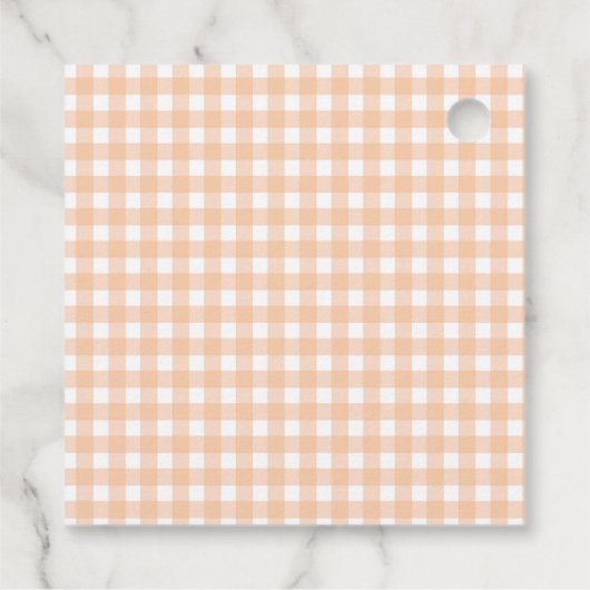 ハロウィーンの夜のオレンジのための小さな光 フェイバータグ (裏面)