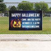 ハロウィーンの夜のジャック・オ・ランタン 横断幕 (インサイチュ)