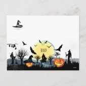ハロウィーンの夜のセレブレーション,カーニバル,トレンディー シーズンポストカード (裏面)