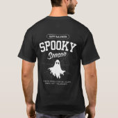 ハロウィーンの夜の生き物の準備ができている Tシャツ (裏面)