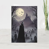 ハロウィーンの夜の訪問者 カード (裏面)