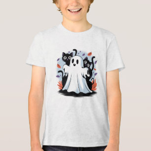 ハロウィーンの夜の遠吠え トライブレンドTシャツ