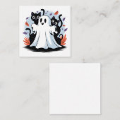 ハロウィーンの夜の遠吠え ノートカード (正面/裏面)