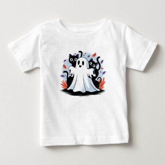 ハロウィーンの夜の遠吠え ベビーTシャツ (正面)