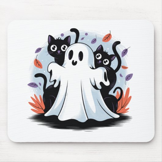 ハロウィーンの夜の遠吠え マウスパッド (正面)