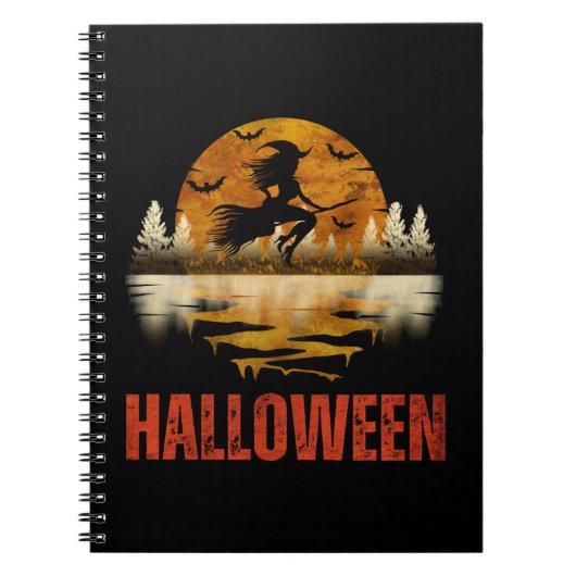 ハロウィーンの夜の魔女 ノートブック (正面)