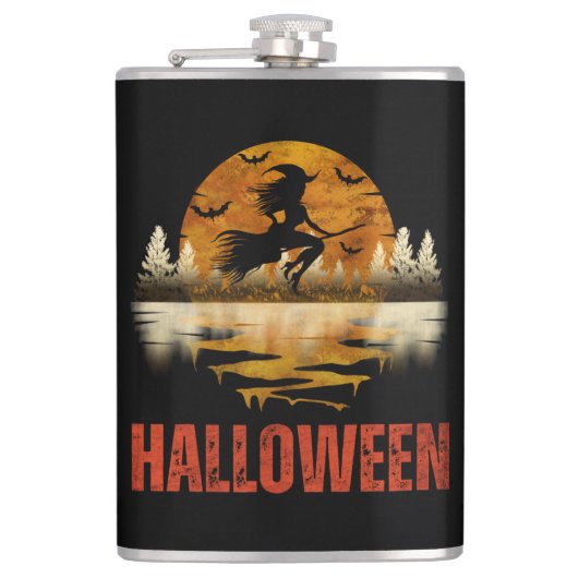 ハロウィーンの夜の魔女 フラスク (正面)