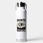 ハロウィーンの夜のTシャツ ビンテージ風の彫刻 ハロウィーン デ ウォーターボトル (正面)