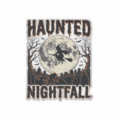 ハロウィーンの夜のTシャツ ビンテージ風の彫刻 ハロウィーン デ シール (正面)