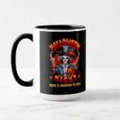 ハロウィーンの夜は隠れる場所がない マグカップ (左)