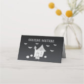 ハロウィーンの夜幽霊のよく出るは家、こうもり、カボチャ ロイヤリティカード (正面)