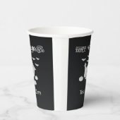 ハロウィーンの夜幽霊のよく出るは家、こうもり、カボチャ 紙コップ (右)