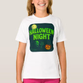 ハロウィーンの夜服不気味パーティー装ユニセックス置 Tシャツ (正面)