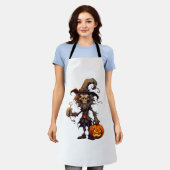 ハロウィーンの夜 エプロン (着用した状態)