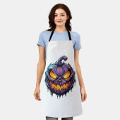 ハロウィーンの夜 エプロン (着用した状態)