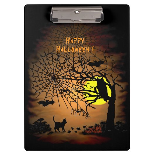 ハロウィーンの夜、ハッピーハローウィン! クリップボード (正面)