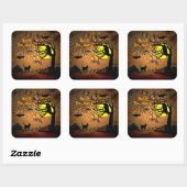 ハロウィーンの夜、ハッピーハローウィン! スクエアシール (シート)