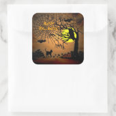 ハロウィーンの夜、ハッピーハローウィン! スクエアシール (バッグ)