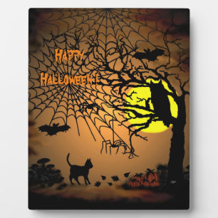 ハロウィーンの夜、ハッピーハローウィン! フォトプラーク