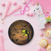 ハロウィーンの夜、ハッピーハローウィン! ペーパープレート (パーティー)