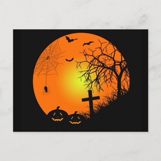 ハロウィーンの夜 ポストカード (正面)