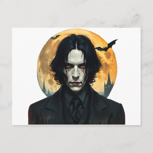 ハロウィーンの夜 – 吸血鬼の台頭 ポストカード (正面)