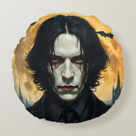 ハロウィーンの夜 – 吸血鬼の台頭 ラウンドクッション