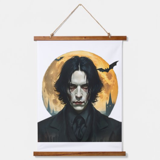 ハロウィーンの夜 – 吸血鬼の台頭 吊り下げ型タペストリー (正面)