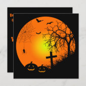 ハロウィーンの夜 招待状 (正面/裏面)