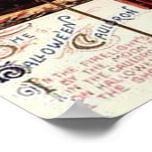 ハロウィーンの大釜 ポスター (角)