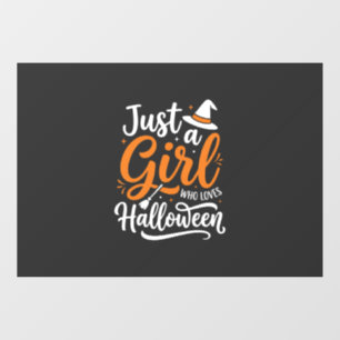 ハロウィーンの女の子ベクターアート ウィンドウサイン