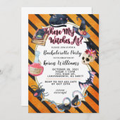 『ハロウィーンの女の魔女』 招待状 (正面/裏面)