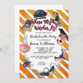 『ハロウィーンの女の魔女』 招待状 (正面/裏面)