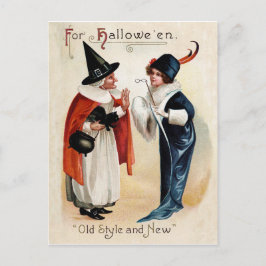 ハロウィーンの女性コスチューム,ヴィンテージ休日 ポストカード
