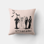 ハロウィーンの女性 クッション (裏面)