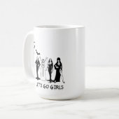 ハロウィーンの女性 コーヒーマグカップ (正面左)