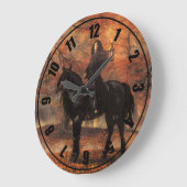 ハロウィーンの女性 ラージ壁時計 (傾斜)