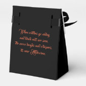 ハロウィーンの好意トリートボックス フェイバーボックス (裏面サイド)