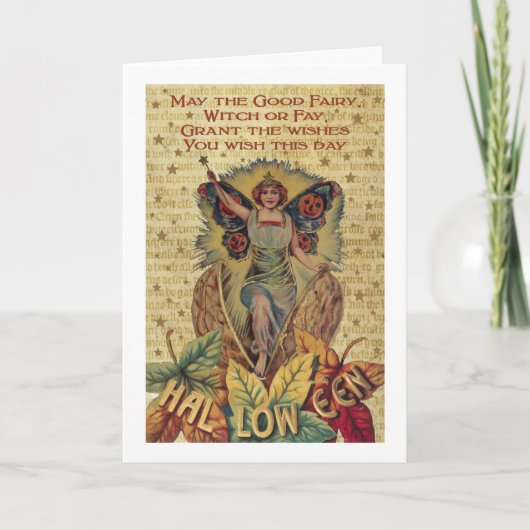 ハロウィーンの妖精 カード (正面)