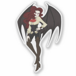 ハロウィーンの妖精:ヴァンパイアの女王ステッカー シール