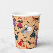 ハロウィーンの子供たちオールオーバープリント衣装オレンジ 紙コップ (正面)