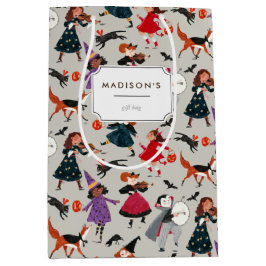 ハロウィーンの子供のパーティー ミディアムペーパーバッグ