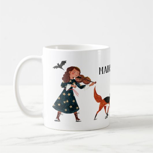 ハロウィーンの子供の衣装パレード コーヒーマグカップ (左)