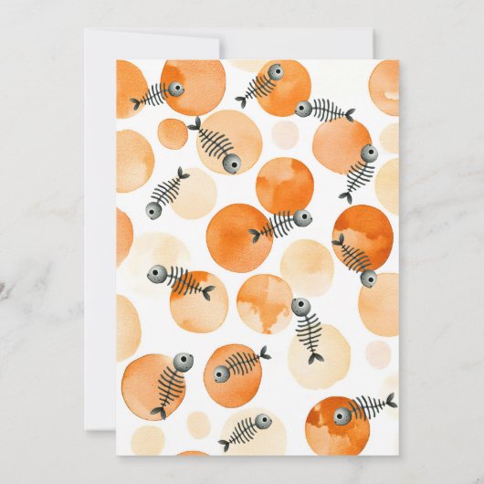 ハロウィーンの子供の誕生日パーティーかわいいブー 招待状 (裏面)