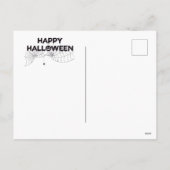 ハロウィーンの子供をトリックまたは治療する シーズンポストカード (裏面)